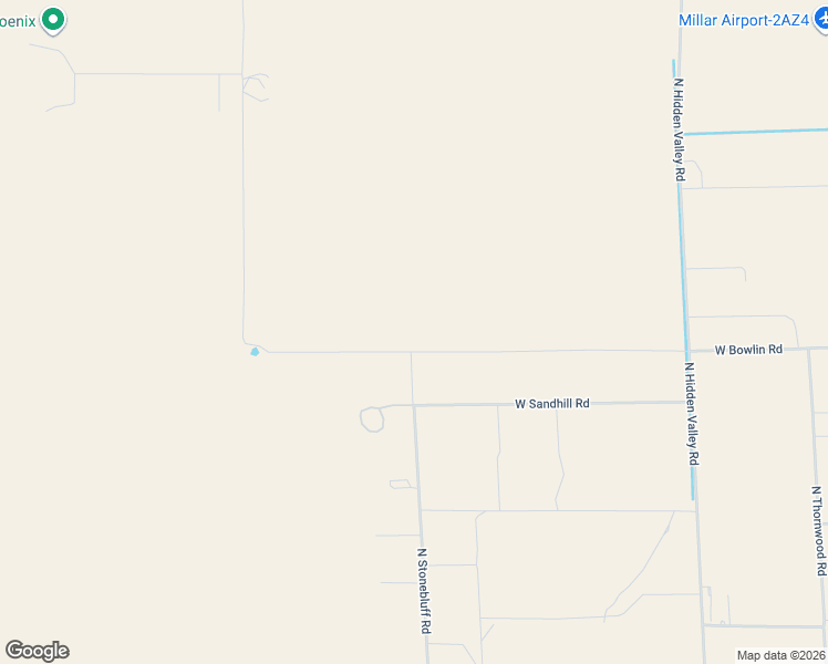 map of restaurants, bars, coffee shops, grocery stores, and more near 55324 West Bowlin Road in Maricopa