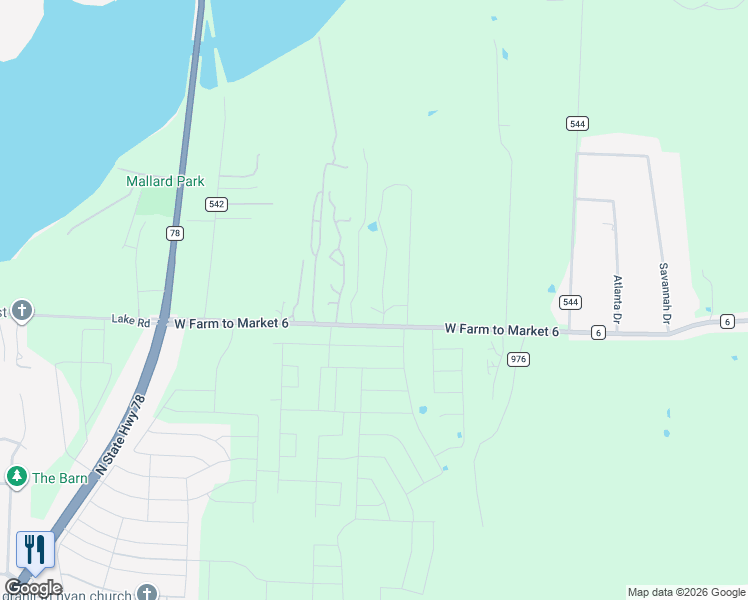 map of restaurants, bars, coffee shops, grocery stores, and more near 1282 Farm to Market 6 in Nevada