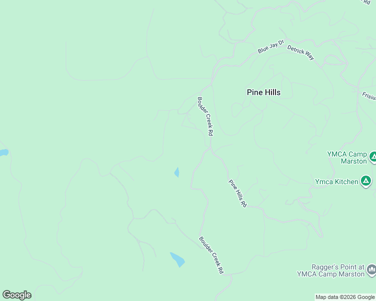 map of restaurants, bars, coffee shops, grocery stores, and more near 4430 Boulder Creek Road in Julian
