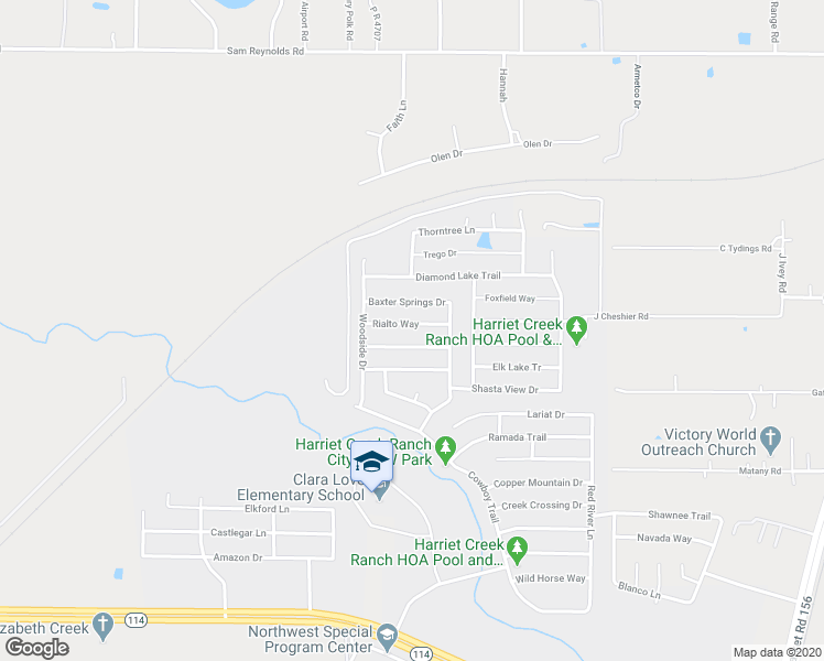map of restaurants, bars, coffee shops, grocery stores, and more near 1701 Rialto Way in Justin