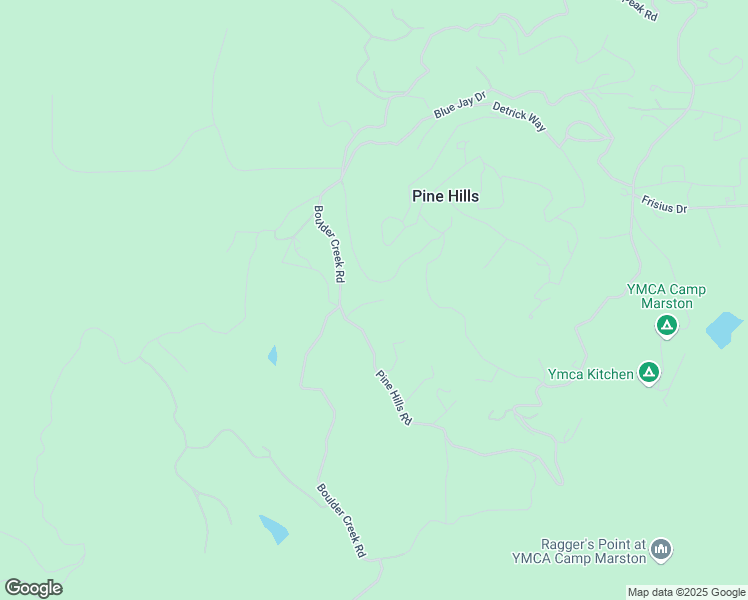 map of restaurants, bars, coffee shops, grocery stores, and more near 5298 Pine Hills Road in Julian