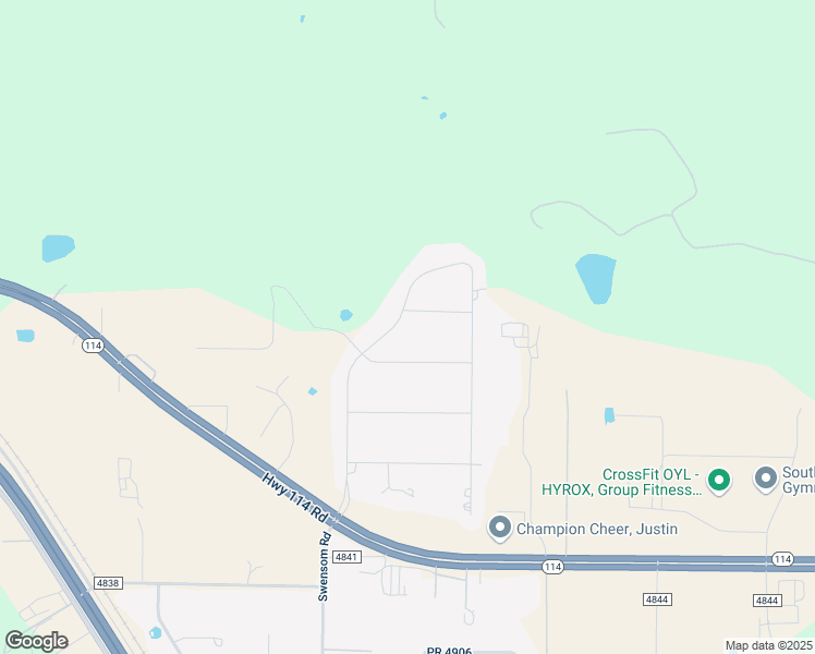 map of restaurants, bars, coffee shops, grocery stores, and more near 1214 Alliance Boulevard in Rhome