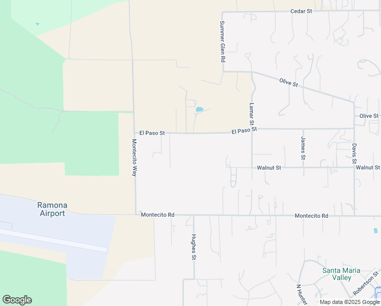 map of restaurants, bars, coffee shops, grocery stores, and more near 2202 El Paso Street in Ramona
