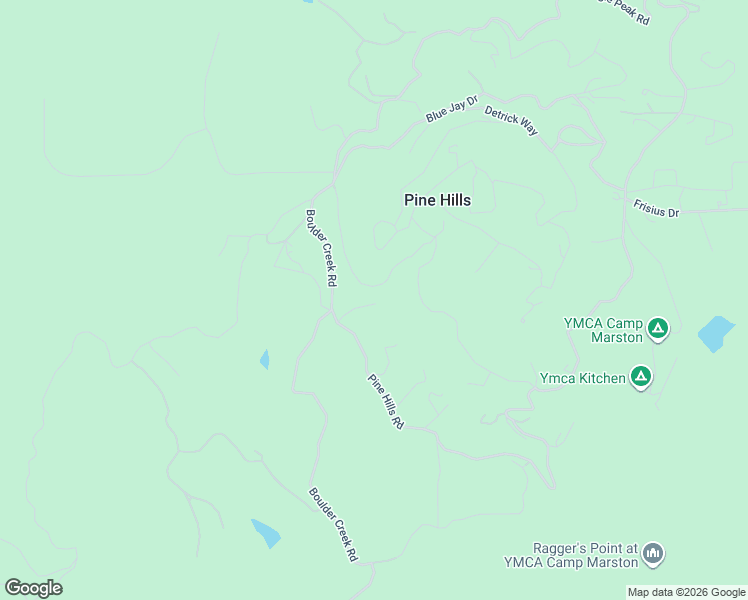 map of restaurants, bars, coffee shops, grocery stores, and more near 4989 Pine Ridge Avenue in Julian