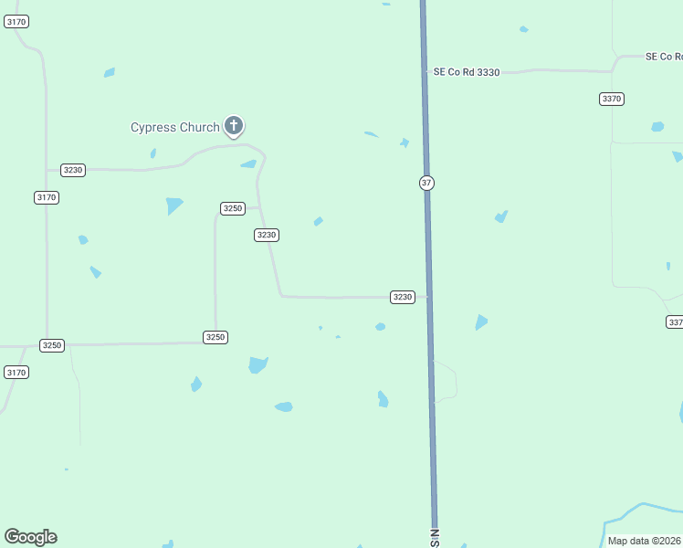 map of restaurants, bars, coffee shops, grocery stores, and more near County Road 3230 in Winnsboro