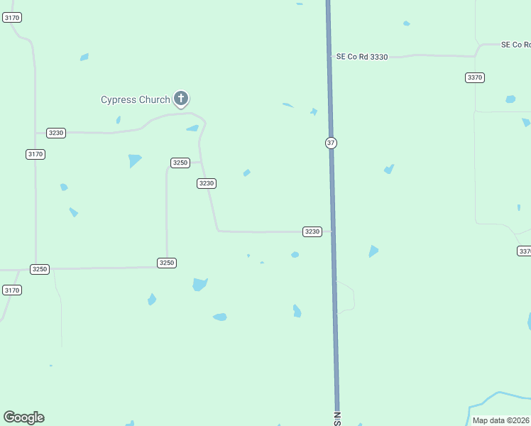 map of restaurants, bars, coffee shops, grocery stores, and more near County Road 3230 in Winnsboro