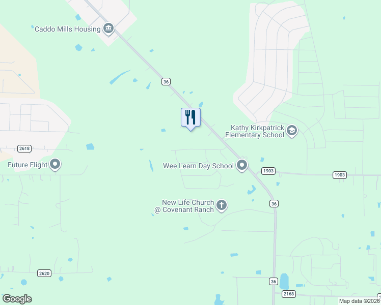 map of restaurants, bars, coffee shops, grocery stores, and more near 1011 Rennard Street in Caddo Mills