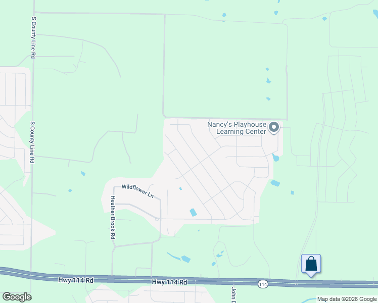 map of restaurants, bars, coffee shops, grocery stores, and more near 12290 Echo Glen in Justin