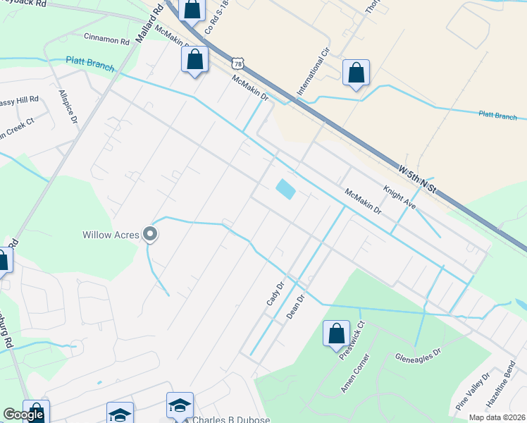 map of restaurants, bars, coffee shops, grocery stores, and more near 517 Renau Boulevard in Summerville