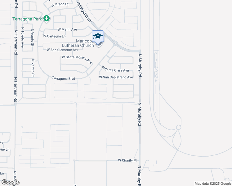 map of restaurants, bars, coffee shops, grocery stores, and more near 35433 West San Alvarez Avenue in Maricopa