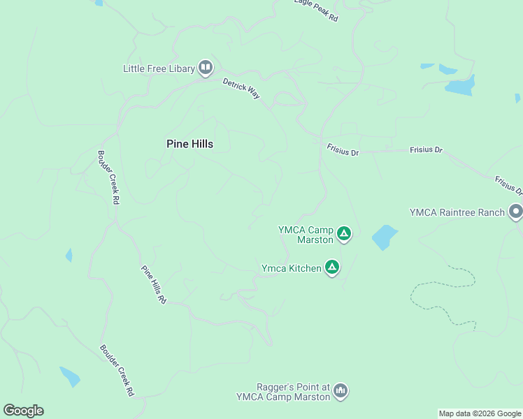 map of restaurants, bars, coffee shops, grocery stores, and more near 4641 Luneta View in Julian