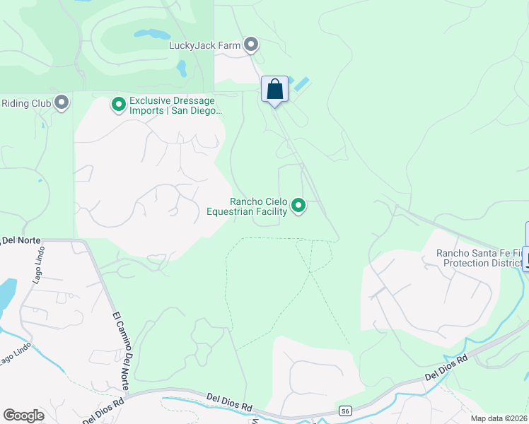 map of restaurants, bars, coffee shops, grocery stores, and more near 18029 Pacifica Ranch Drive in Rancho Santa Fe