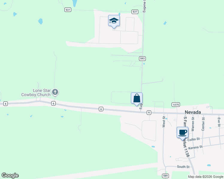 map of restaurants, bars, coffee shops, grocery stores, and more near 337 Amber Lane in Nevada