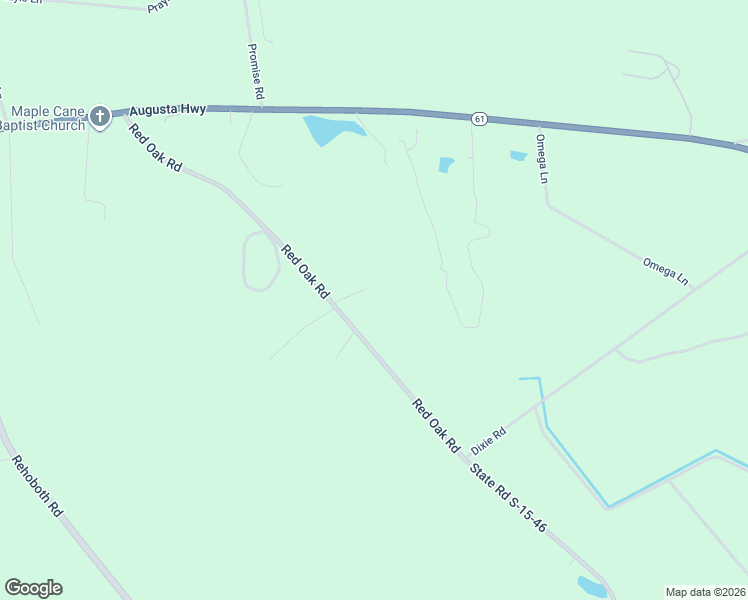 map of restaurants, bars, coffee shops, grocery stores, and more near 6168 Red Oak Road in Cottageville