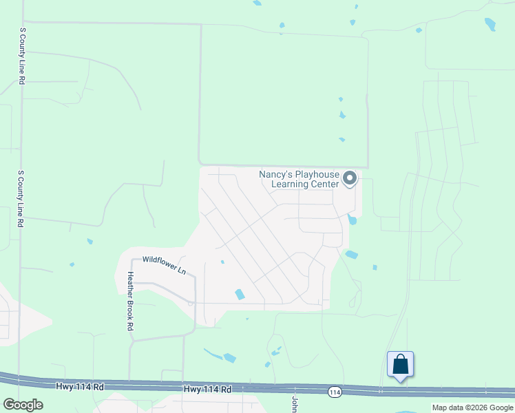 map of restaurants, bars, coffee shops, grocery stores, and more near 12290 Echo Glen in Justin
