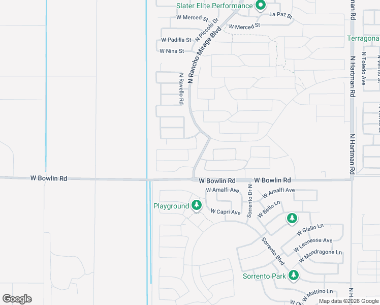 map of restaurants, bars, coffee shops, grocery stores, and more near 37943 West San Pedro Avenue in Maricopa