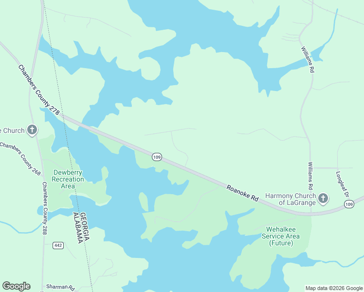 map of restaurants, bars, coffee shops, grocery stores, and more near 105 Stonebridge Lane in LaGrange