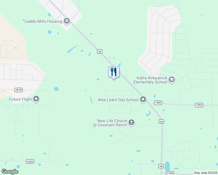 map of restaurants, bars, coffee shops, grocery stores, and more near 1011 Rennard Street in Caddo Mills