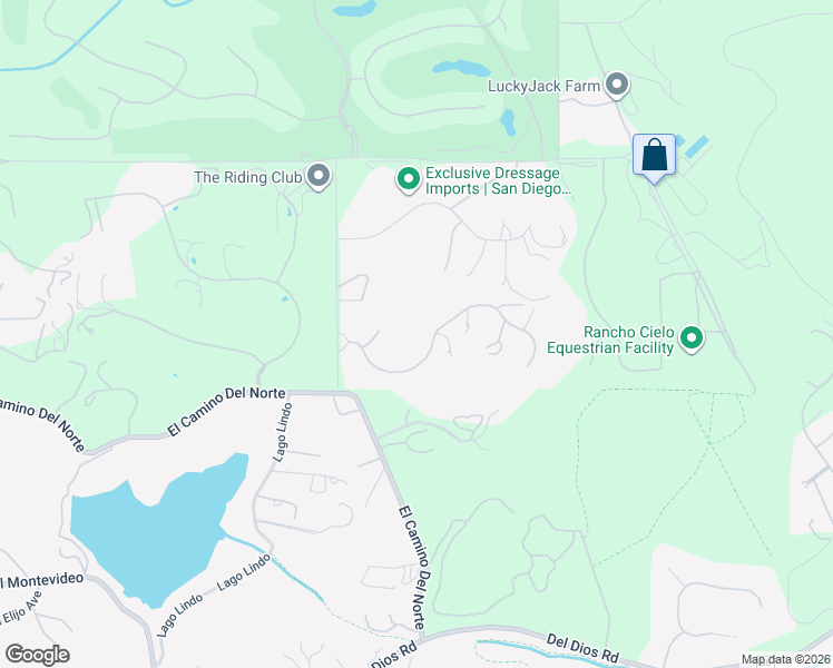 map of restaurants, bars, coffee shops, grocery stores, and more near 6998 Rancho La Cima Drive in Rancho Santa Fe