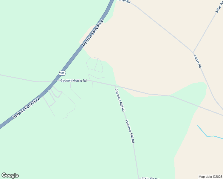 map of restaurants, bars, coffee shops, grocery stores, and more near 515 Gadson Morris Road in Allendale