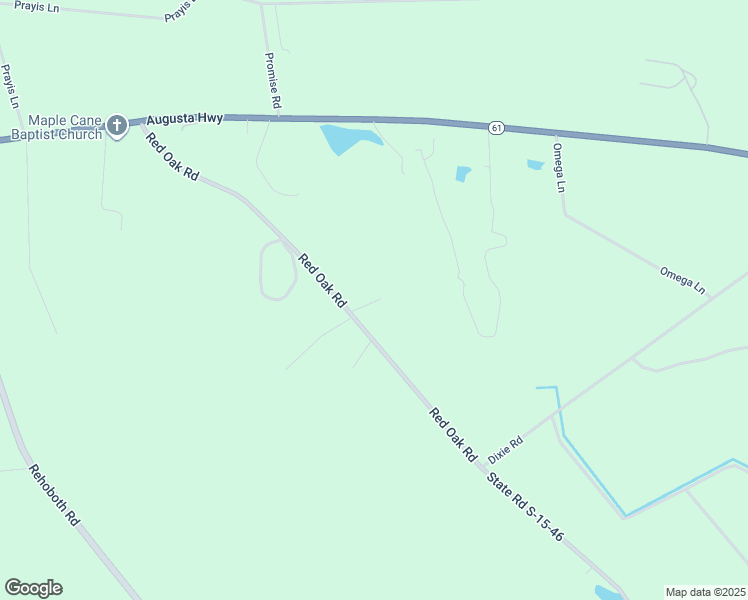 map of restaurants, bars, coffee shops, grocery stores, and more near 6168 Red Oak Road in Cottageville