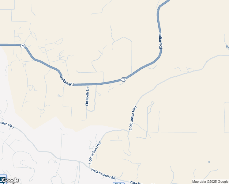 map of restaurants, bars, coffee shops, grocery stores, and more near 252 Passing Lane in Ramona