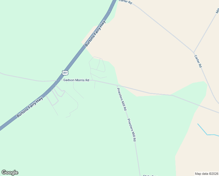 map of restaurants, bars, coffee shops, grocery stores, and more near 515 Gadson Morris Road in Allendale