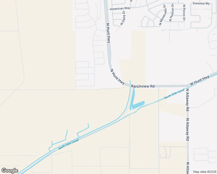 map of restaurants, bars, coffee shops, grocery stores, and more near 8653 North Hunt Highway in Florence