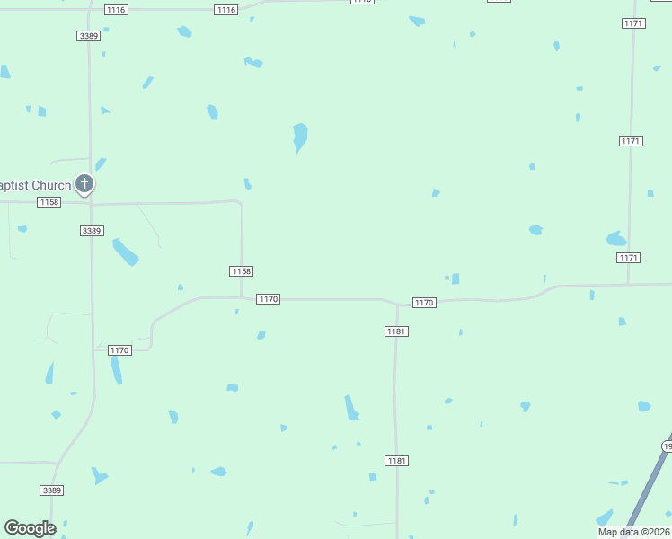 map of restaurants, bars, coffee shops, grocery stores, and more near 1060 County Road 1170 in Brashear