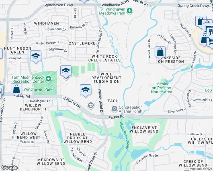 map of restaurants, bars, coffee shops, grocery stores, and more near 5508 Sea Pines Drive in Plano