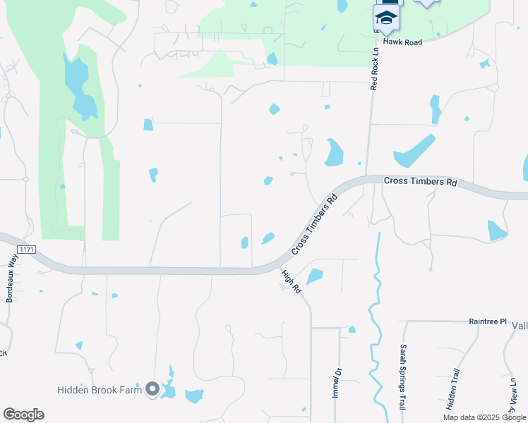 map of restaurants, bars, coffee shops, grocery stores, and more near 3914 High Road in Flower Mound