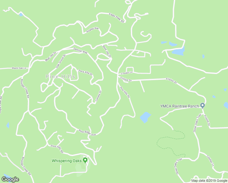 map of restaurants, bars, coffee shops, grocery stores, and more near 4446 Pine Ridge Avenue in Julian