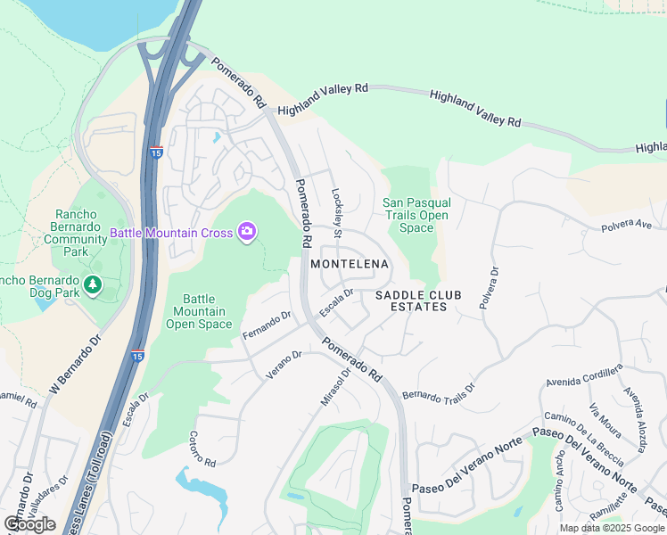 map of restaurants, bars, coffee shops, grocery stores, and more near 18358 Locksley Street in San Diego