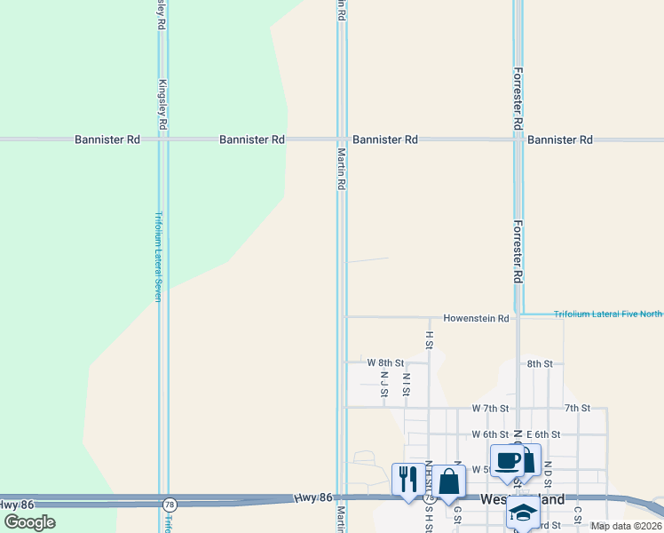 map of restaurants, bars, coffee shops, grocery stores, and more near in Westmorland