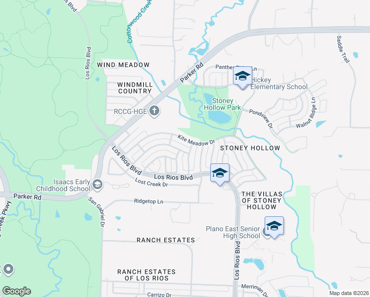 map of restaurants, bars, coffee shops, grocery stores, and more near 3624 Ironstone Drive in Plano