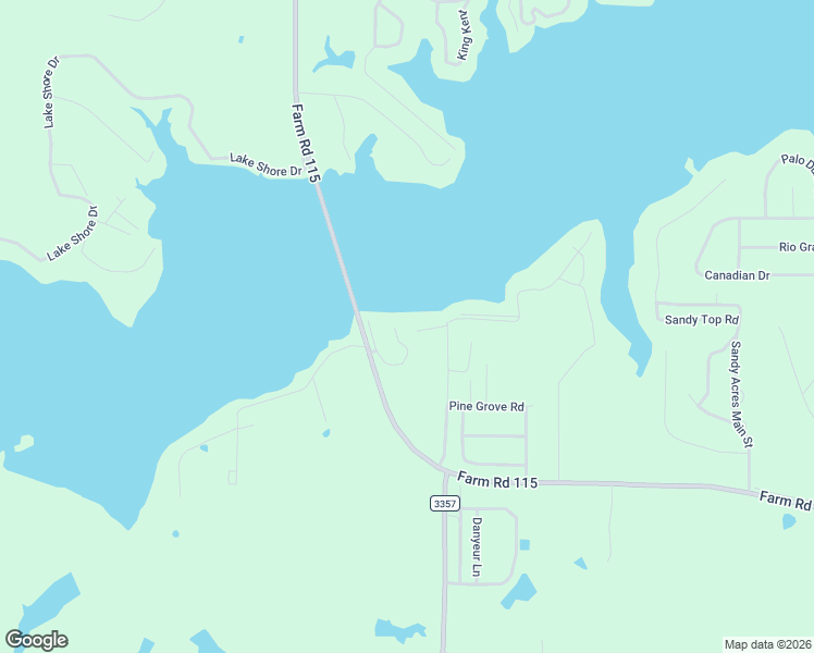 map of restaurants, bars, coffee shops, grocery stores, and more near 107 East Barker Creek Drive in Scroggins