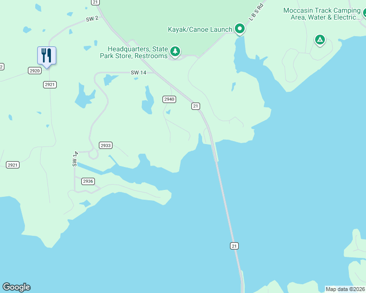 map of restaurants, bars, coffee shops, grocery stores, and more near 387 County Road 2940 in Winfield