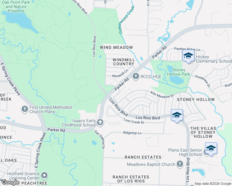 map of restaurants, bars, coffee shops, grocery stores, and more near 3901 Rock Trail in Plano