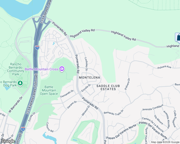 map of restaurants, bars, coffee shops, grocery stores, and more near 12520 Chetenham Lane in San Diego