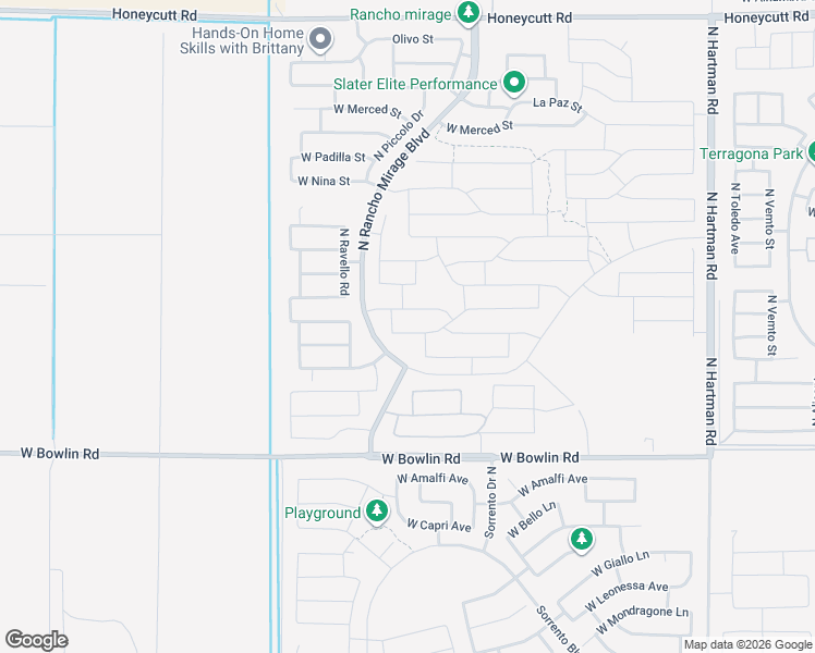 map of restaurants, bars, coffee shops, grocery stores, and more near 37796 West Santa Clara Avenue in Maricopa