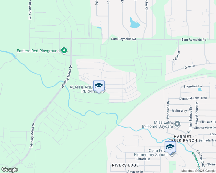 map of restaurants, bars, coffee shops, grocery stores, and more near 11127 Olen Drive in Justin