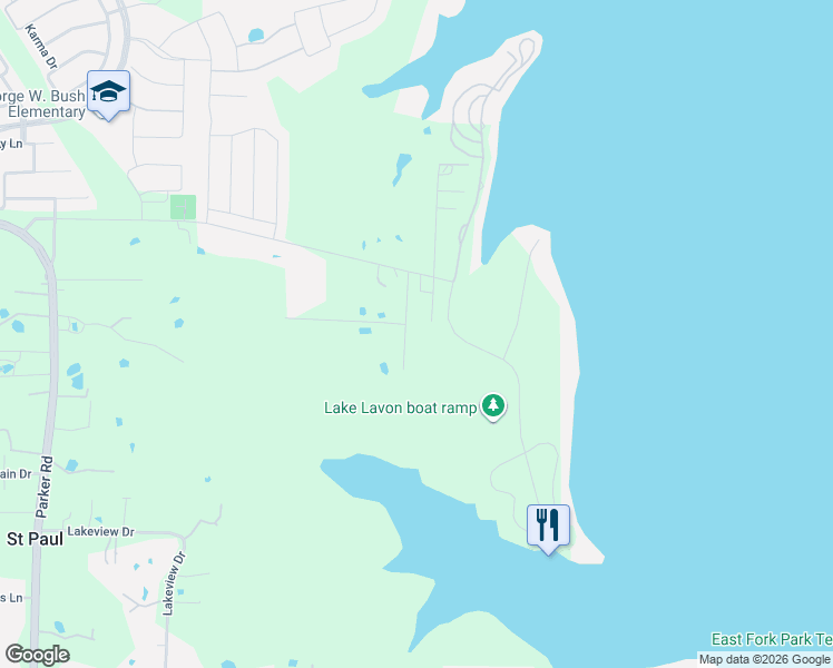 map of restaurants, bars, coffee shops, grocery stores, and more near 863 Westshore Drive in Saint Paul