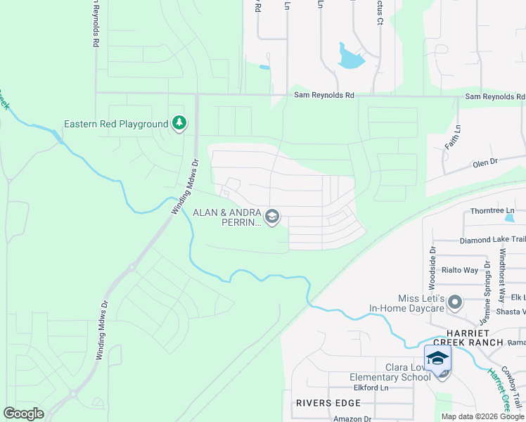 map of restaurants, bars, coffee shops, grocery stores, and more near Unnamed Road in Justin