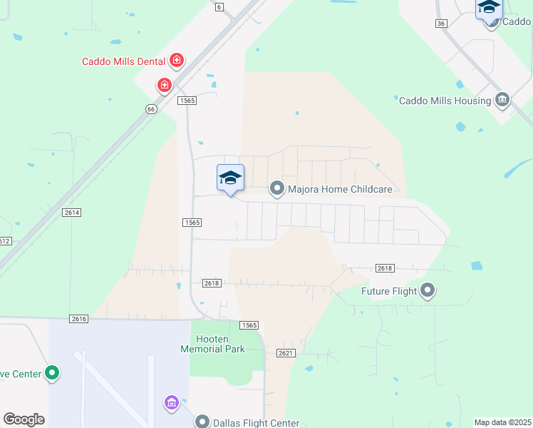 map of restaurants, bars, coffee shops, grocery stores, and more near 123 Barbara Lane in Caddo Mills