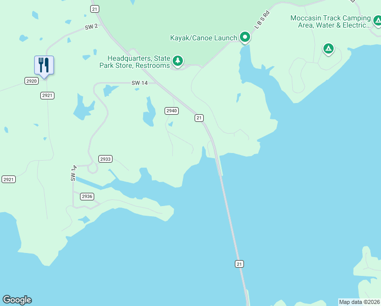 map of restaurants, bars, coffee shops, grocery stores, and more near 387 County Road 2940 in Winfield