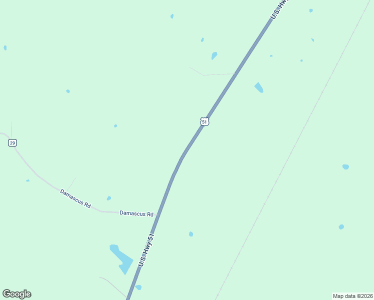 map of restaurants, bars, coffee shops, grocery stores, and more near U.S. 51 in Durant