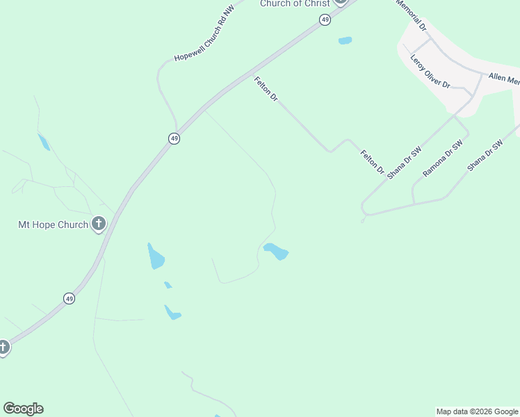 map of restaurants, bars, coffee shops, grocery stores, and more near 145 Forest Hill Road Southwest in Milledgeville