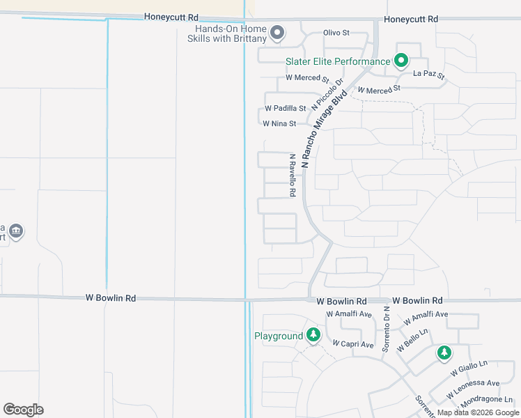map of restaurants, bars, coffee shops, grocery stores, and more near 38220 West Santa Clara Avenue in Maricopa