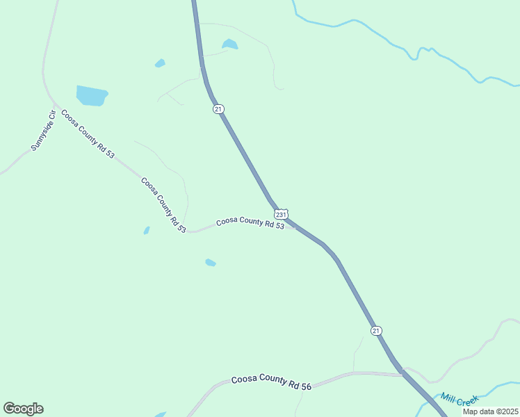 map of restaurants, bars, coffee shops, grocery stores, and more near 182 Coosa County Road 53 in Sylacauga