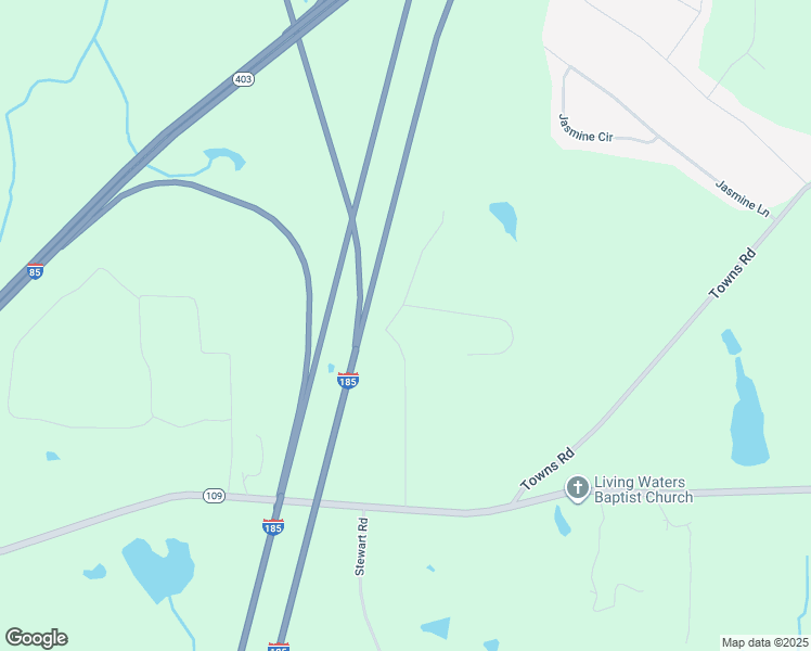 map of restaurants, bars, coffee shops, grocery stores, and more near 214 Almond Road in LaGrange